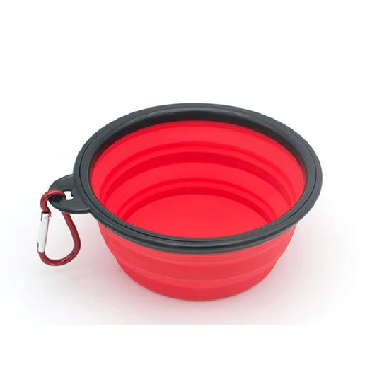 Faltbarer Silikonnapf mit Karabiner